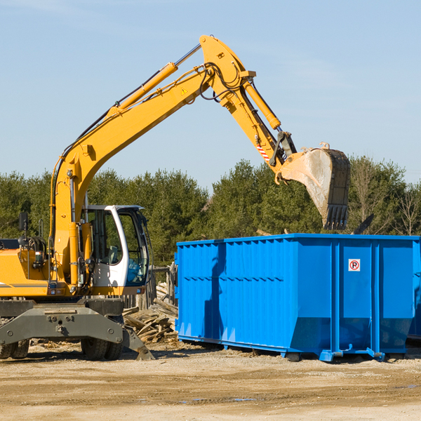 are there any restrictions on where a residential dumpster can be placed in Ada Kansas